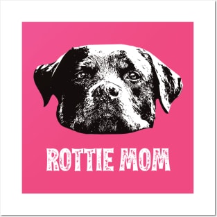 Rottie Mom Rottweiler Design Posters and Art